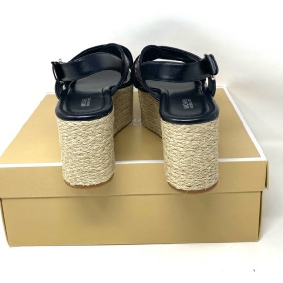 💖MEGA SALE💖Michael Kors Women's Size Sandal Jodi Mid Wedge Leather 40S8JOFS1E - Picture 10 of 15